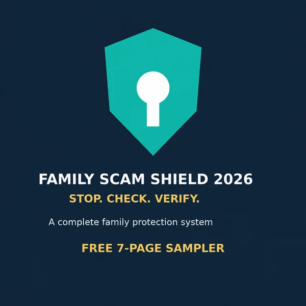 Family Scam Shield 2026 | Free 7-Page Sampler