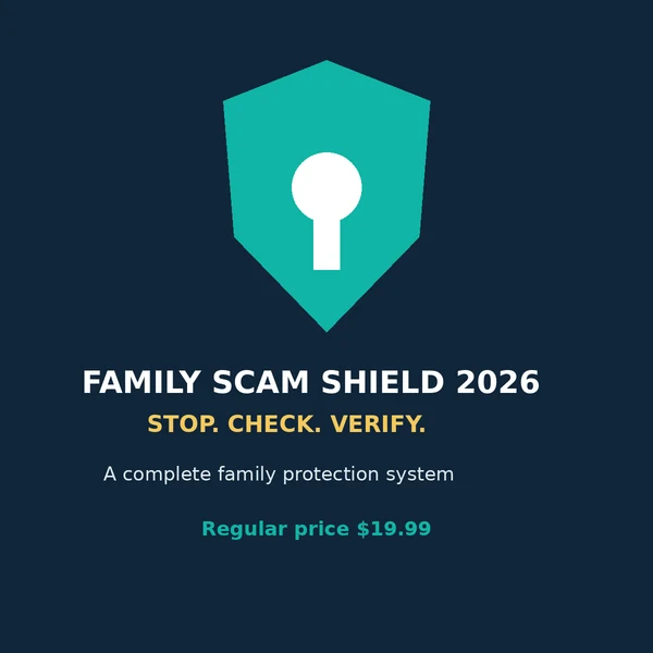Family Scam Shield 2026 | Family Scam Prevention Kit